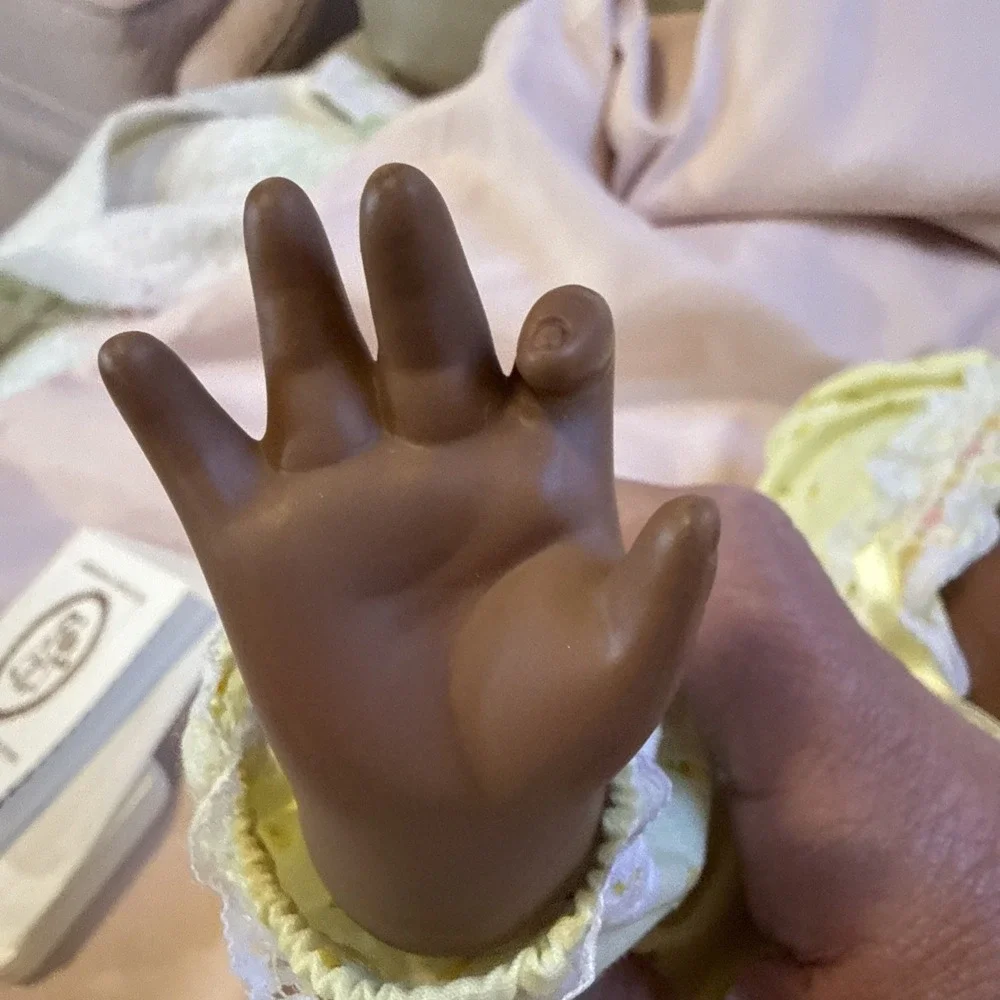Lee Middleton Dear One African Am. Doll Newborn Baby Signed Numbered 1488, 1985